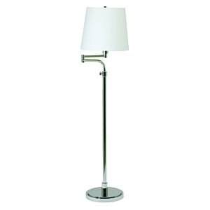 Townhouse 1-Light Floor Lamp in Polished Nickel
