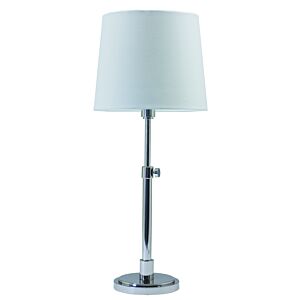Townhouse 1-Light Table Lamp in Polished Nickel