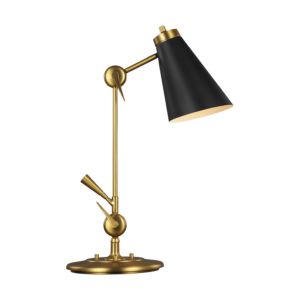 Visual Comfort Studio Signoret Table Lamp in Burnished Brass by Thomas O'Brien