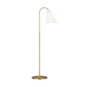 Visual Comfort Studio Signoret Floor Lamp in Burnished Brass by Thomas O'Brien