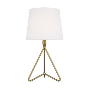 Visual Comfort Studio Dylan Floor Lamp in Burnished Brass by Thomas O'Brien
