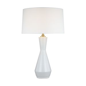 Jens Table Lamp in Soft Ivory by Thomas O'Brien