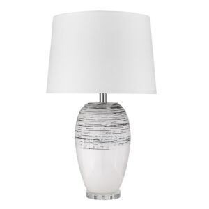 Trend Home 1-Light Table Lamp in Polished Nickel