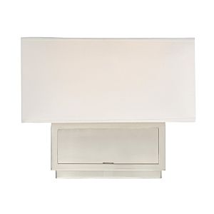 Trade Winds Lighting 2 Light Wall Sconce In Brushed Nickel