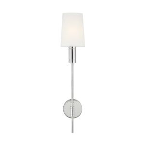 Visual Comfort Studio Beckham Modern Wall Sconce in Polished Nickel by Thomas O'Brien