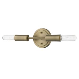 Perret 2-Light Aged Brass Sconce