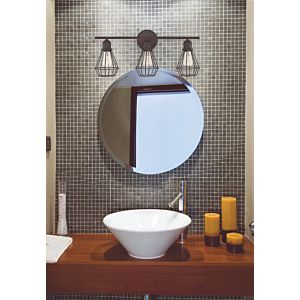 Trade Winds Williamsburg 3 Light Bathroom Vanity Light in Oil Rubbed Bronze