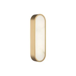 Marblestone 1-Light LED Wall Sconce in Aged Gold