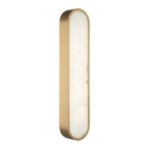 Marblestone 1-Light LED Wall Sconce in Aged Gold