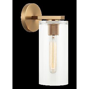 Lincoln 1-Light Wall Sconce in Aged Gold Brass