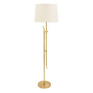 House of Troy Windsor 61 Inch Floor Lamp in Antique Brass