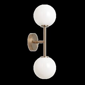 Matteo Novo 2 Light Wall Sconce In Aged Gold Brass