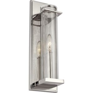 Visual Comfort Studio Silo Wall Sconce in Polished Nickel by Sean Lavin