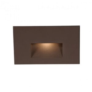 LEDme 1-Light LED Step and Wall Light in Bronze with Brass
