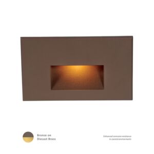 LEDme 1-Light LED Step and Wall Light in Bronzed Brass