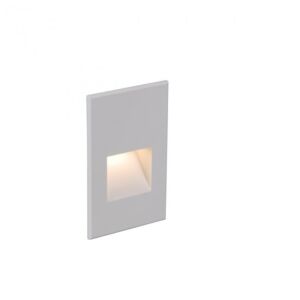 LEDme 1-Light LED Step and Wall Light in White with Aluminum