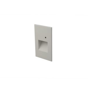WAC Step Light With Photocell Amber Wall Sconce in White on Aluminum