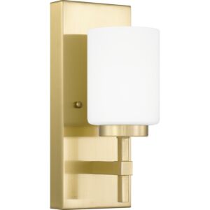 Wilburn 1-Light LED Bathroom Vanity Light in Satin Brass