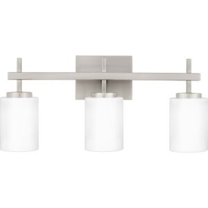 Wilburn 3-Light LED Bathroom Vanity Light in Brushed Nickel
