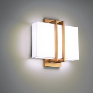 Downton 1-Light LED Wall Sconce in Aged Brass