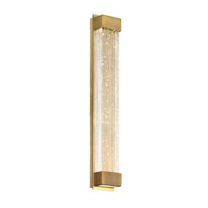 Modern Forms Tower 20 Inch Wall Sconce in Aged Brass