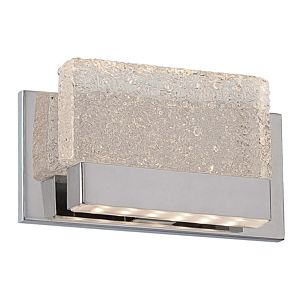Modern Forms Glacier 1 Light Wall Sconce in Chrome