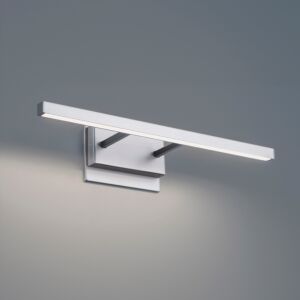 Parallax 1-Light LED Bathroom Vanity Light in Brushed Nickel