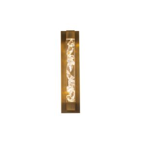 Terra 2-Light LED Bathroom Vanity Light in Aged Brass