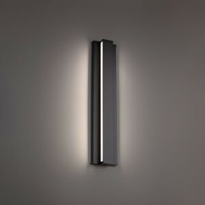 Revels 1-Light LED Outdoor Wall Sconce in Black