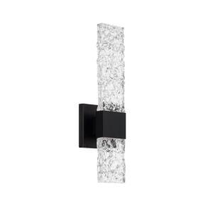 Reflect 2-Light LED Outdoor Wall Sconce in Black