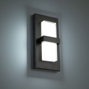 Bandeau 1-Light LED Outdoor Wall Light in Black