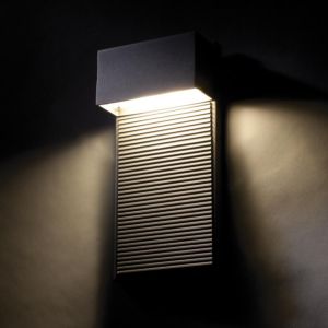 Modern Forms Hiline 1 Light Outdoor Wall Light in Black