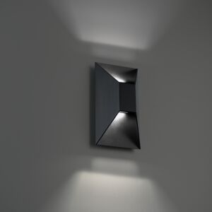 Maglev 2-Light LED Outdoor Wall Sconce in Black