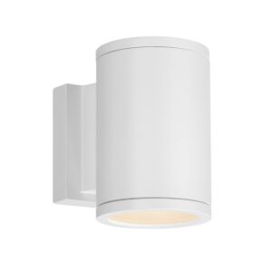 Tube 1-Light LED Wall Light in White