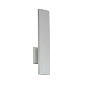 Stag 1-Light LED Outdoor Wall Light in Brushed Aluminum