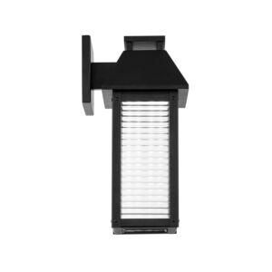 Faulkner 1-Light LED Outdoor Wall Light in Black