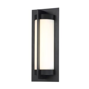 Oberon 1-Light LED Wall Light in Black
