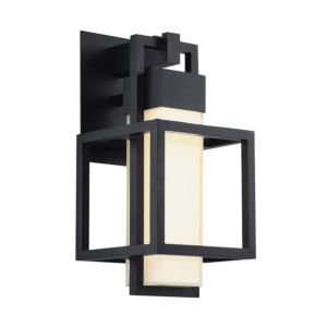 Modern Forms Logic 16 Inch Outdoor Wall Light in Black