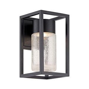 Modern Forms Structure 1 Light Outdoor Wall Light in Black