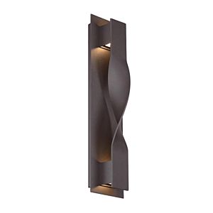 Modern Forms Twist 2 Light Outdoor Wall Light in Bronze