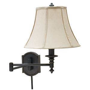 House of Troy Bead Swing Arm Wall Lamp in Oil Rubbed Bronze