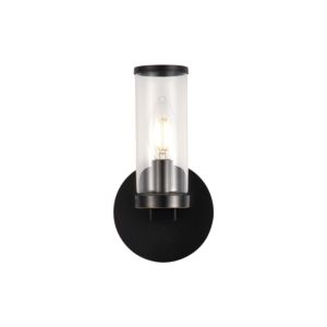 Alora Revolve Wall Sconce in Urban Bronze And Clear Glass