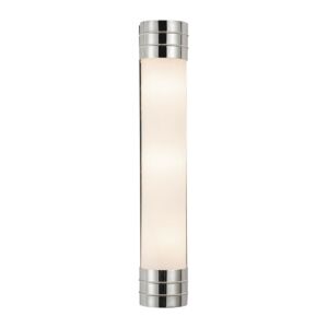 Willard 3-Light Bathroom Vanity Light in Polished Nickel with Matte Opal Glass