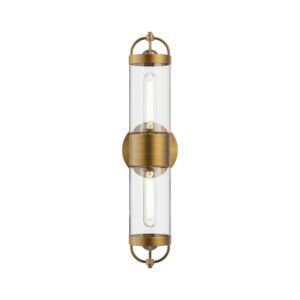 Lancaster 2-Light Wall Sconce in Aged Gold