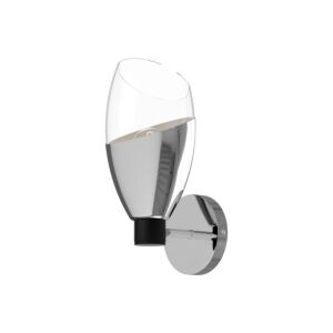 Capri 1-Light Bathroom Vanity Light in Chrome
