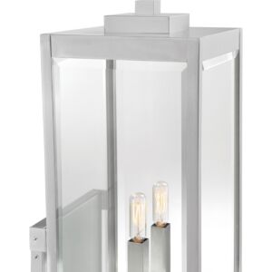 Westover 2-Light Outdoor Wall Mount in Stainless Steel