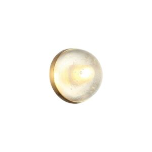 Misty 1-Light Wall Sconce with Ceiling Mount in Aged Gold