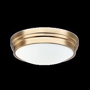 Matteo Fresh Colonial 2 Light Ceiling Light In Aged Gold Brass