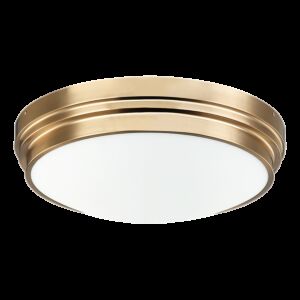 Matteo Fresh Colonial 3-Light Ceiling Light In Aged Gold Brass