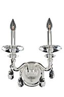 Allegri Jolivet 2 Light 16 Inch Wall Sconce in Two Tone Silver